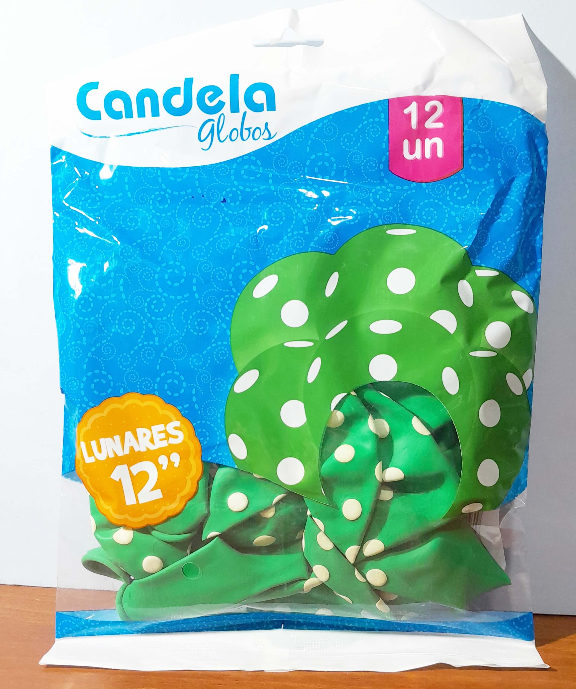 GLOBO CANDELA x12 LUNAR VERDE