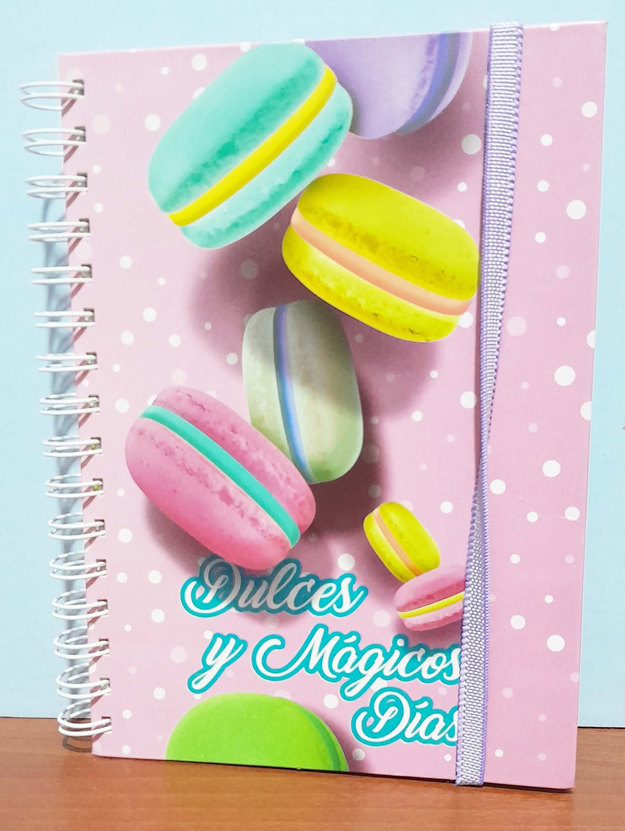 CUADERNO A5 BITACORA MACARRON