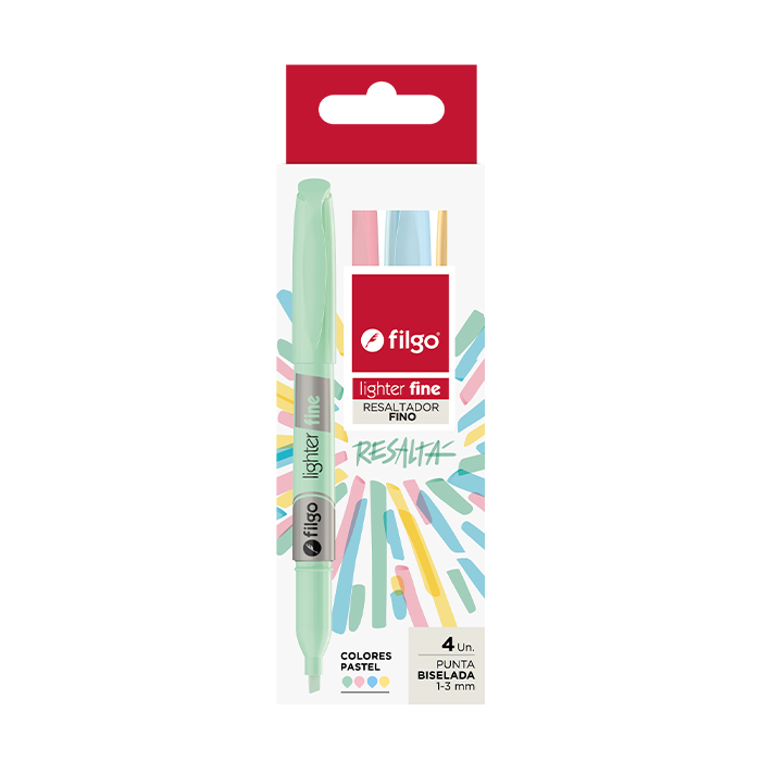 RESALTADOR FILGO X4 PASTEL LIGHTER FINE