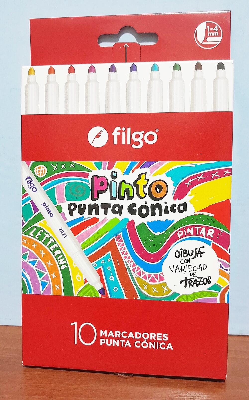 FIBRA FILGO X10 MARCADOR PUNTA CONICA