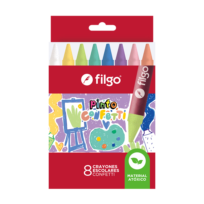 CRAYONES FILGO X8 CONFETTI