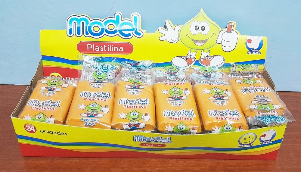 PLASTILINA MODELx24u NARANJA