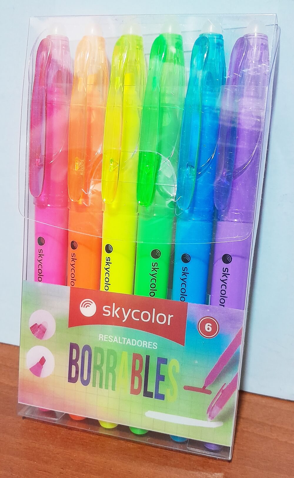 RESALTADOR SKYCOLOR FLUO BORRABLE X6