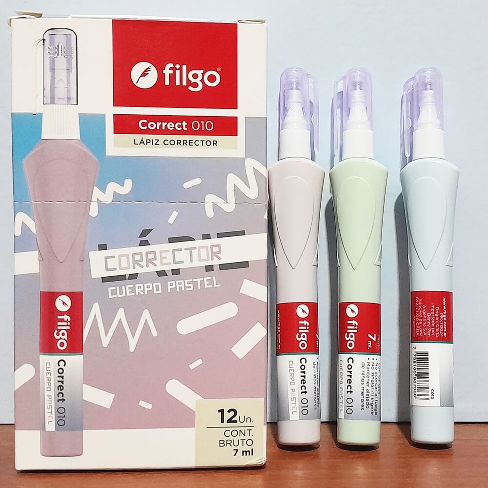 LIQUIDO CORRECTOR LAPIZ FILGO 7ML X12PAS