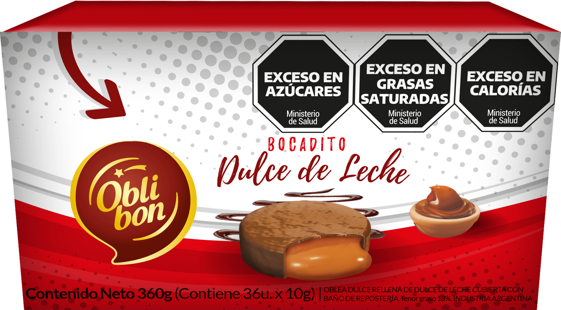 BOCADITO OBLITA x36 NEGRO