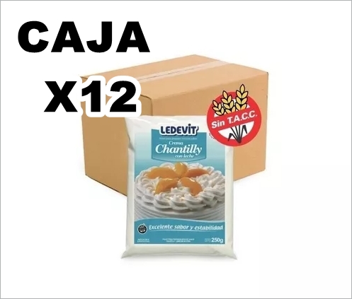 CREMA CHANTILLY LEDEVIT X250GR x12