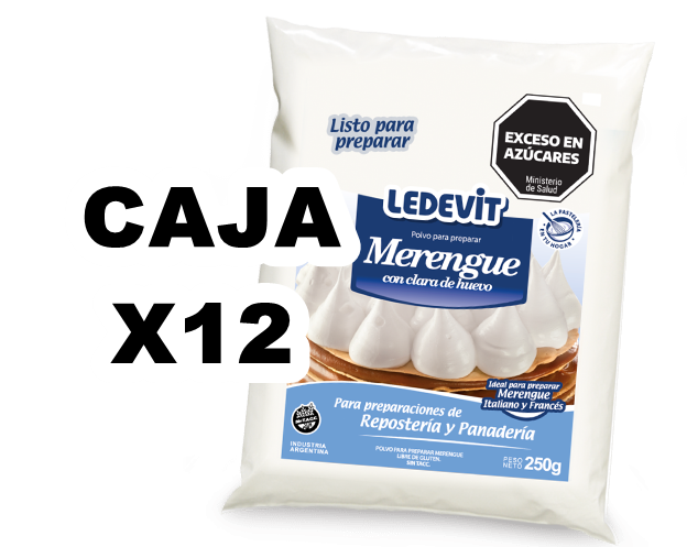 MERENGUE LEDEVITx250 gr CAJA x12