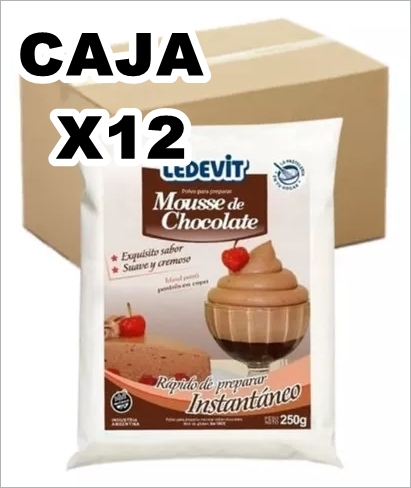 MOUSSE DE CHOCOLATE LEDEVIT x250gr x12