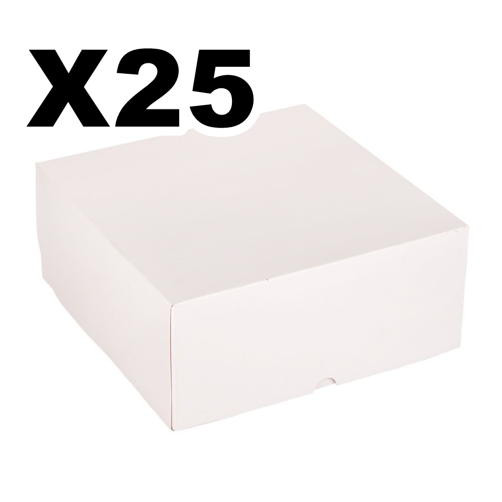 CAJA 81 DE TORTA 25x25x10 MEDOR BLA x25