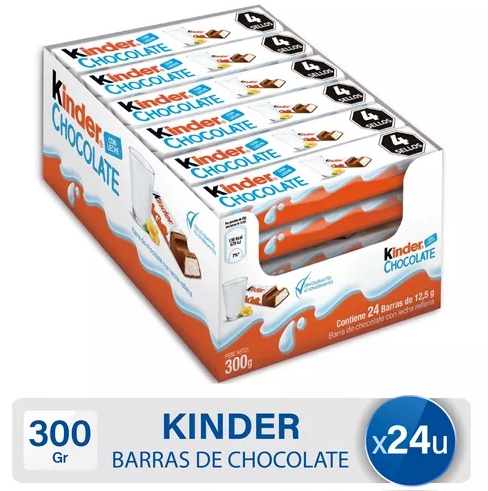 CHOCOLATE KINDER  BARRITA x24