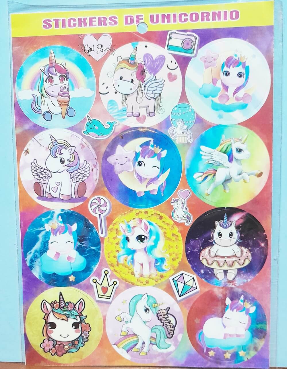 STICKERS DISNEY UNICORNIO