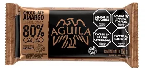 CHOCOLATE BARRA AGUILA x150GR 80%