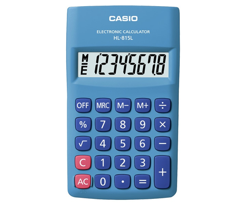 CALCULADORA CASIO HL815L CELEST