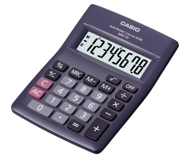 CALCULADORA CASIO MW-5V