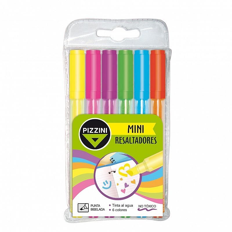 RESALTADOR MINI PIZZINI FLUO X6