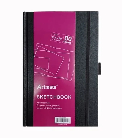 CUADERNO A5 BOCETO LISO 110GR X80HJS