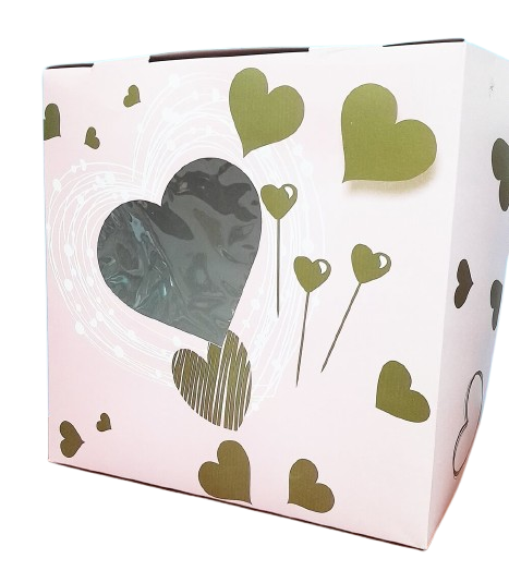CAJA 3 24x24x9 FELIZ DIA VISOR CORAZON