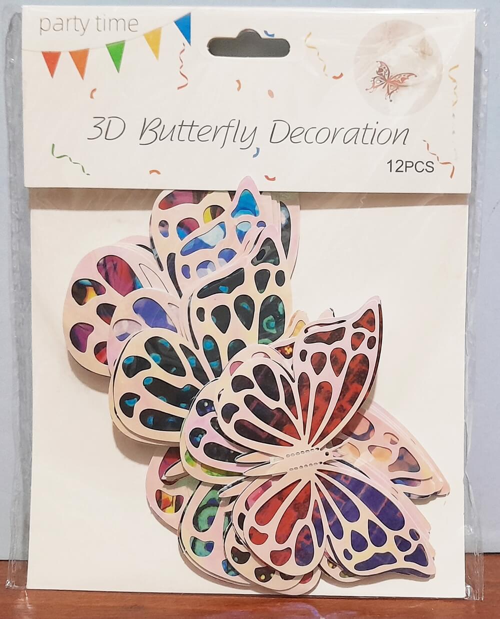 ADORNO MARIPOSA CAKE TOPPER x12