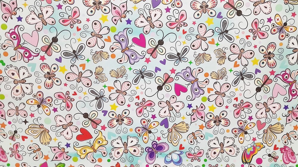 PAPEL PLASTIFICADO 50X70 FSIA MARIPOSAS