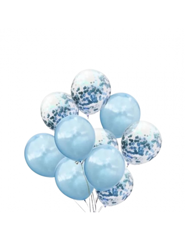 GLOBO SET x10 CHOGORI CELESTE