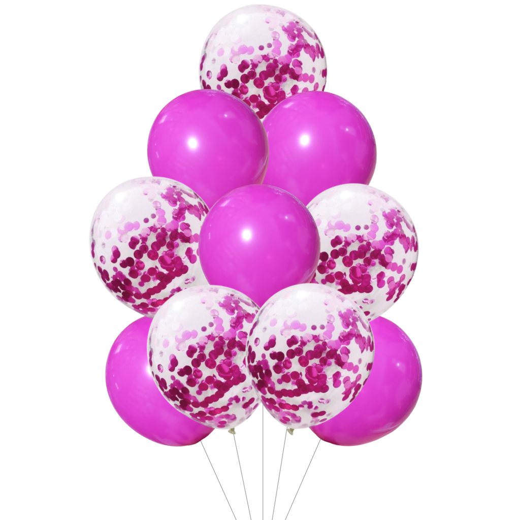 GLOBO SET x10 CHOGORI FUCSIA