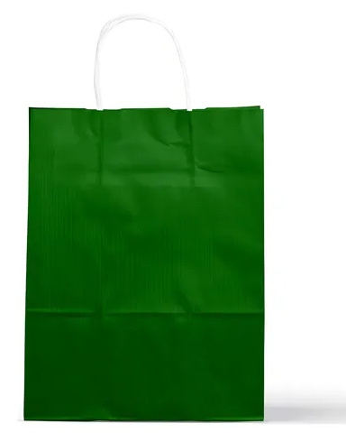 BOLSA C/CORDON 18X20X8 VERDE OSCURO