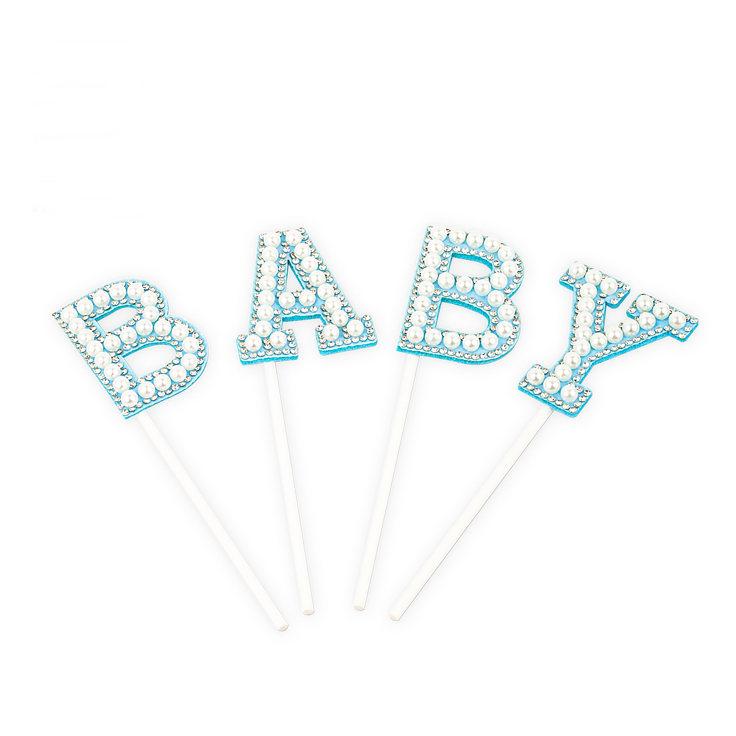 CAKE TOPPER BABY PERLAS CELESTE