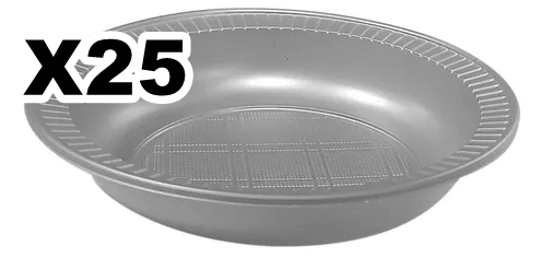 COMPOTERA BAN PLAST x25 PLATEADO