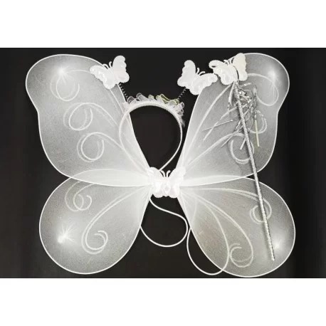 ALAS MARIPOSA SET YJ0409 BLANCO