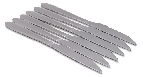 CUCHILLO PLATEADO METALIZADO X18