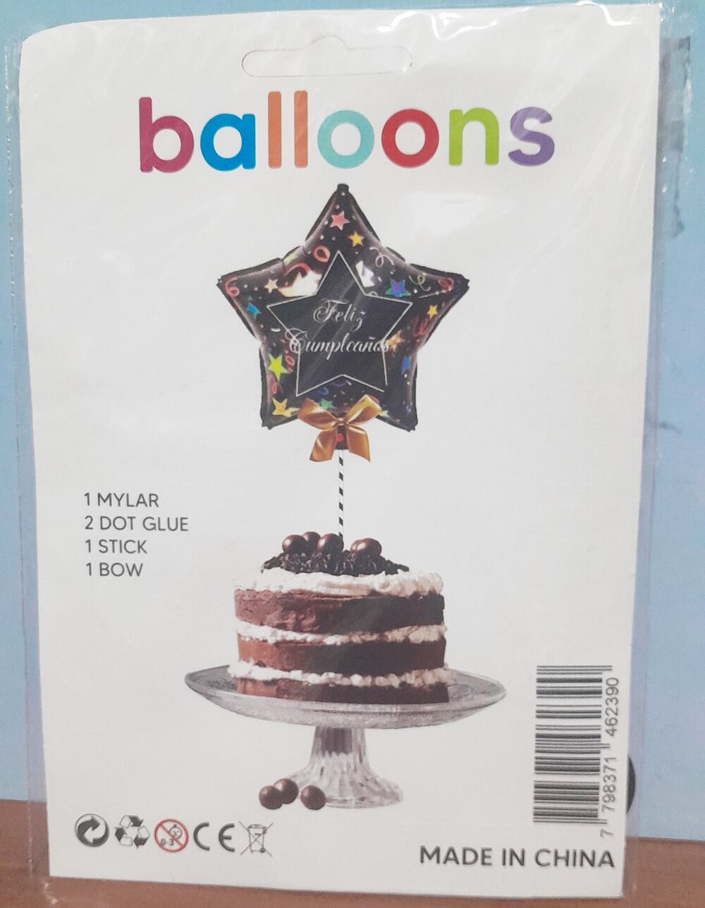 ADORNO PARA TORTA GLOBO TOPER ESTRELLA