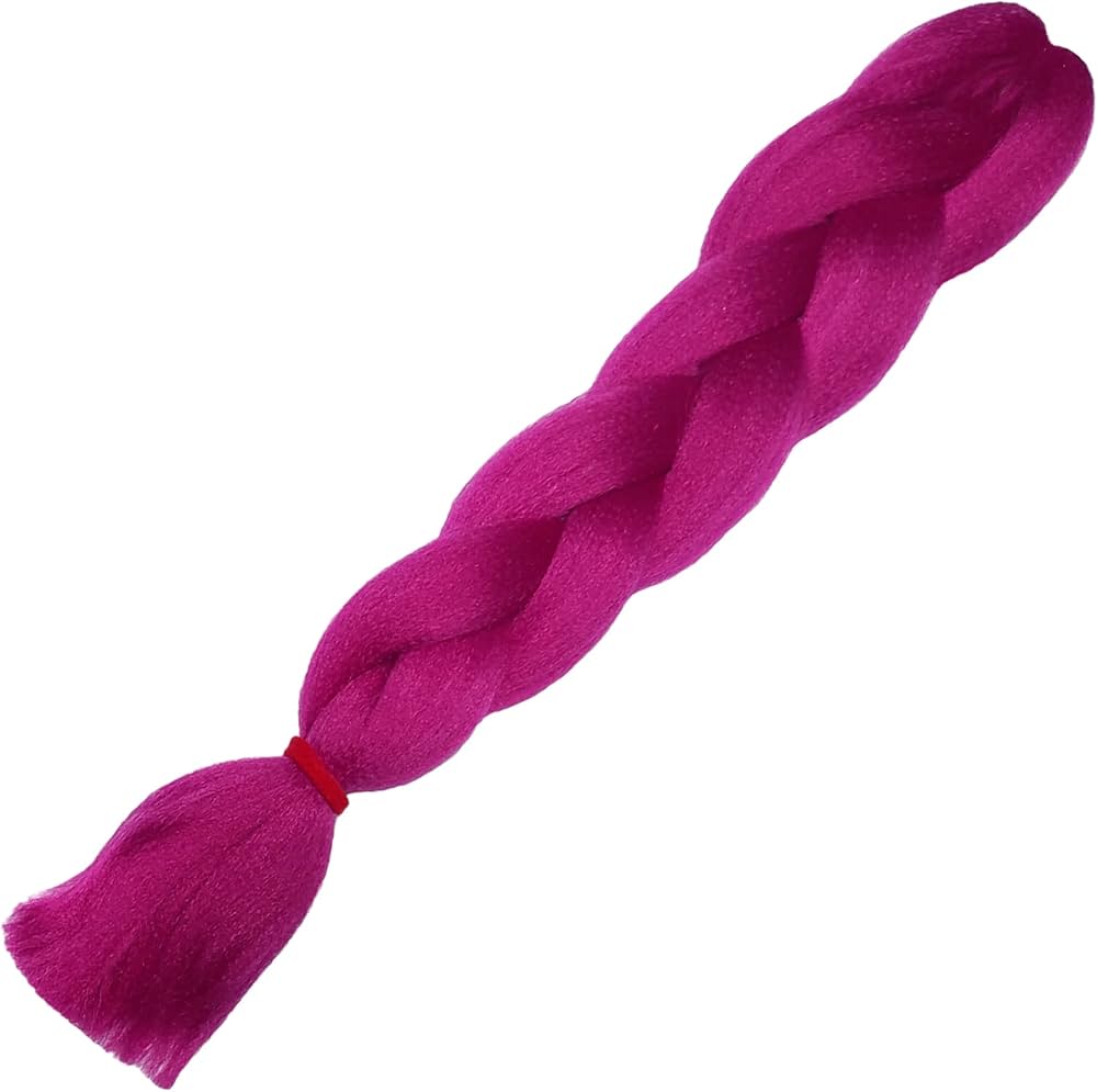 PELUCA TRENZA 100GR COLOR FUCSIA
