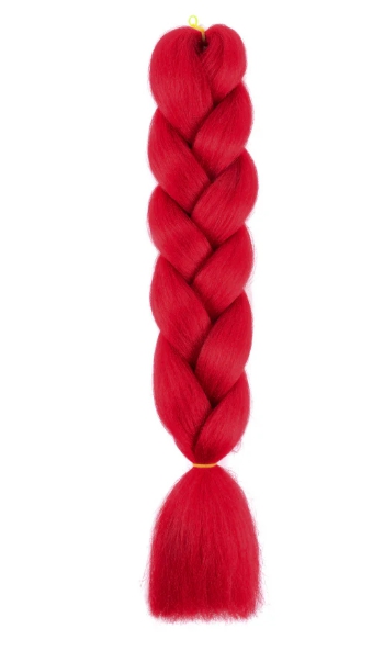 PELUCA TRENZA 100GR COLOR ROJO