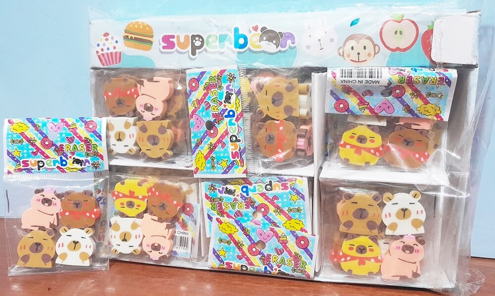 GOMA LAPIZ FORMITA CAPYBARA X4