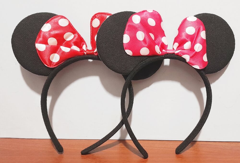 VINCHA MINNIE TELA FUCSIA/ROJA IBIZA