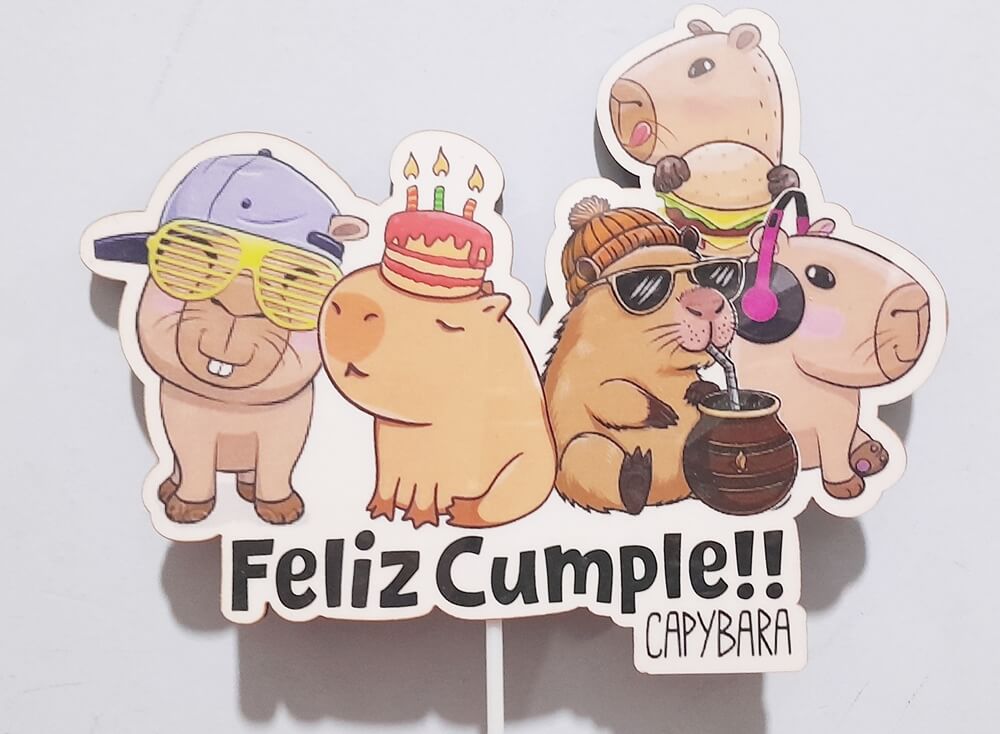 FRASE TROKELITOS FELIZ + IMAGEN CAPIBARA