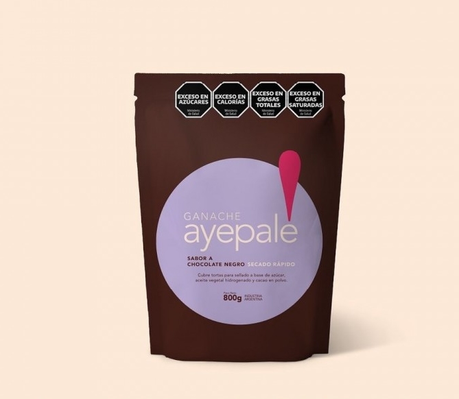 GANACHE AYEPALE x800gr NEGRO