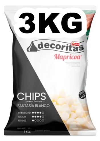 CHOCOLITO MAPRICOA BLANCOx3KG CAJA