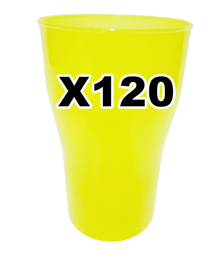 VASO COLA AMARILLO CAJA x120