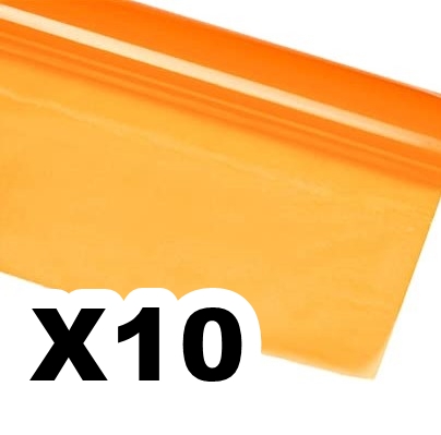 PAPEL CELOFAN NARANJA X10