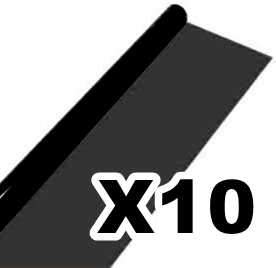 PAPEL CELOFAN NEGRO X10