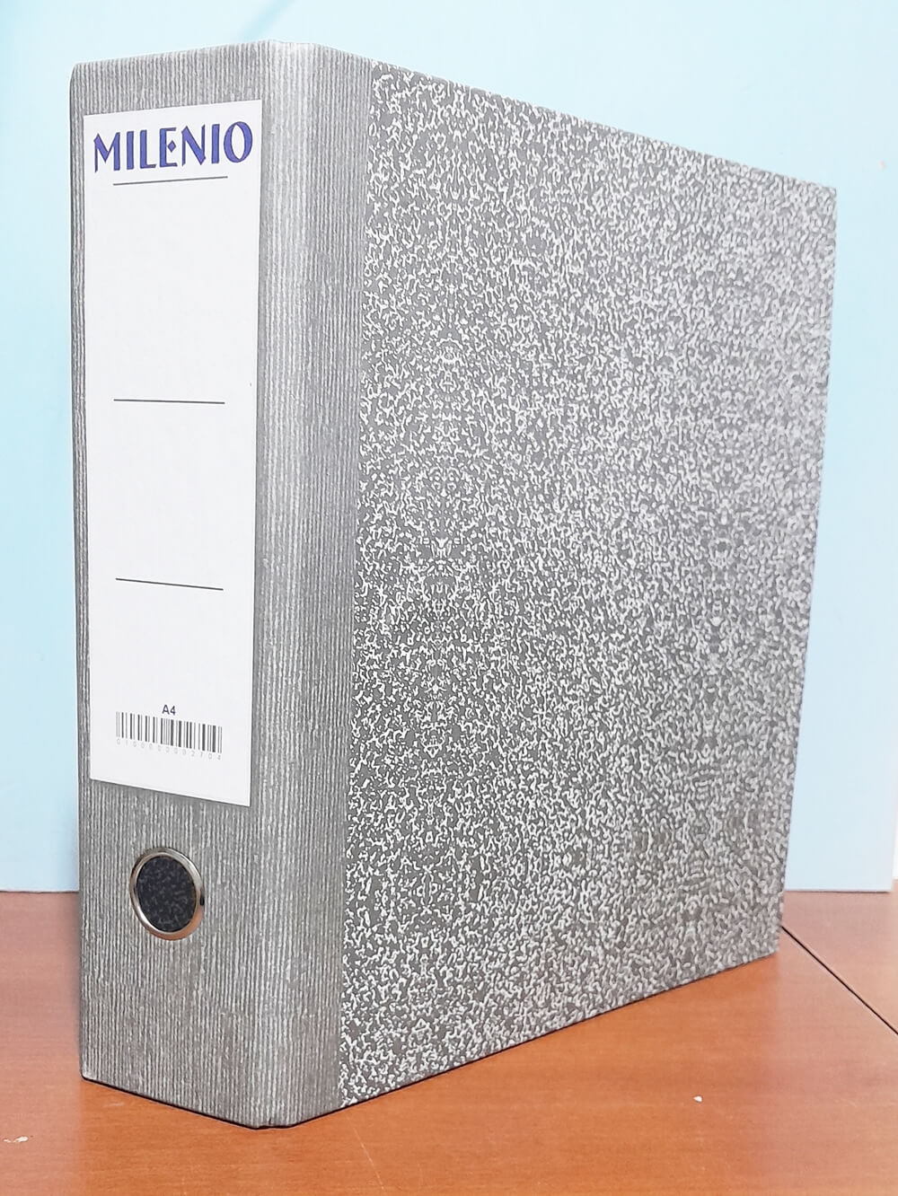BIBLIORATO A4 MILENIO GRIS LOMO ANCHO