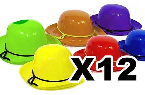 SOMBRERO DE COYA PLASTICO x12