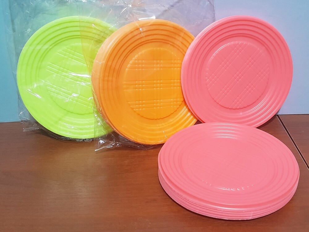 PLATO DESCARTABLE POSTRE FLUOR x25