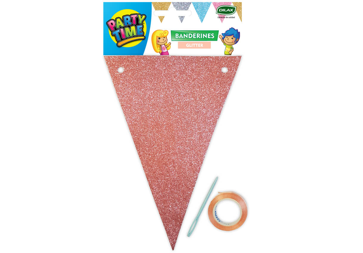 BANDERIN DILAX GLITTER ROSA GOLD