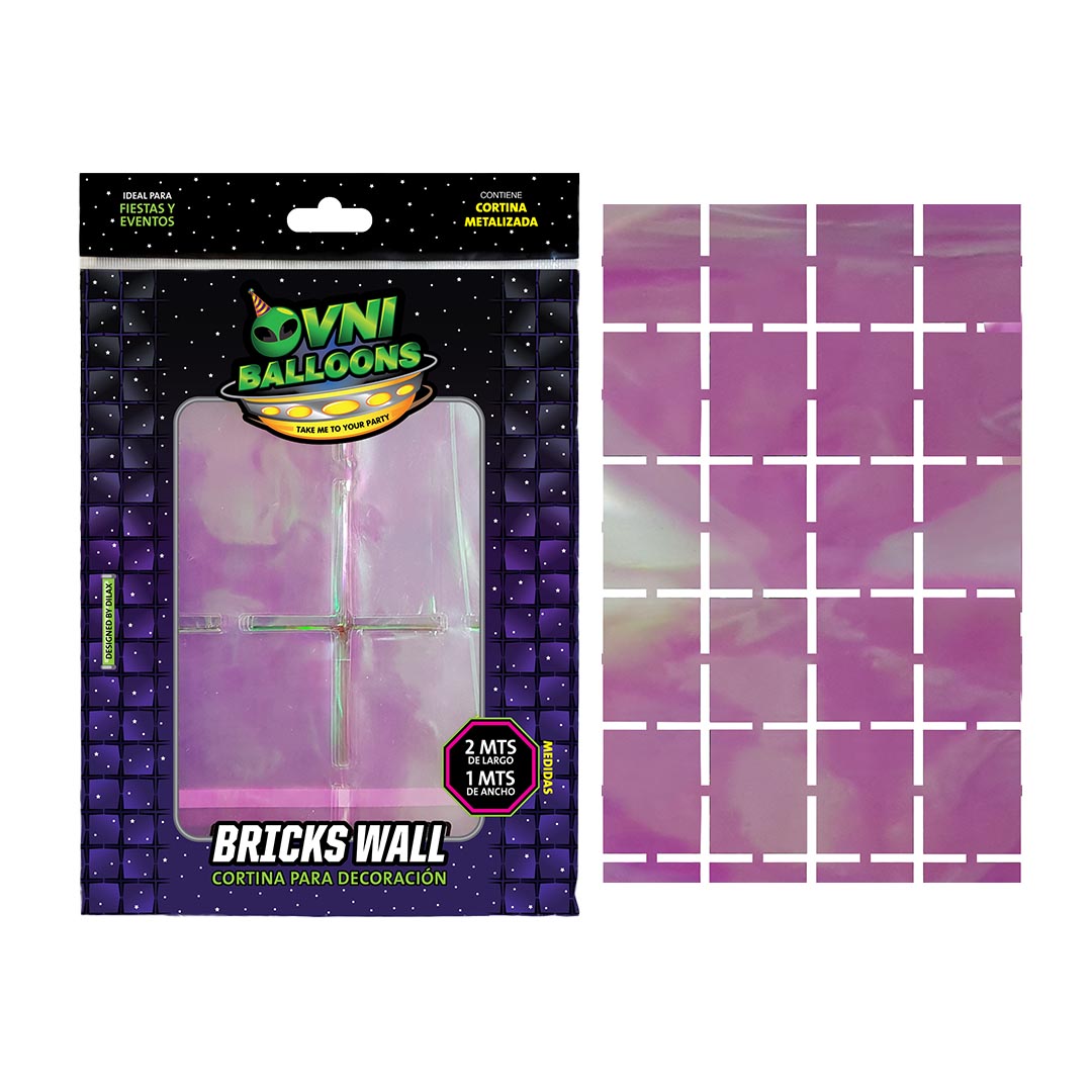 CORTINA DILAX BRICKS WALL IRIDISCENTE