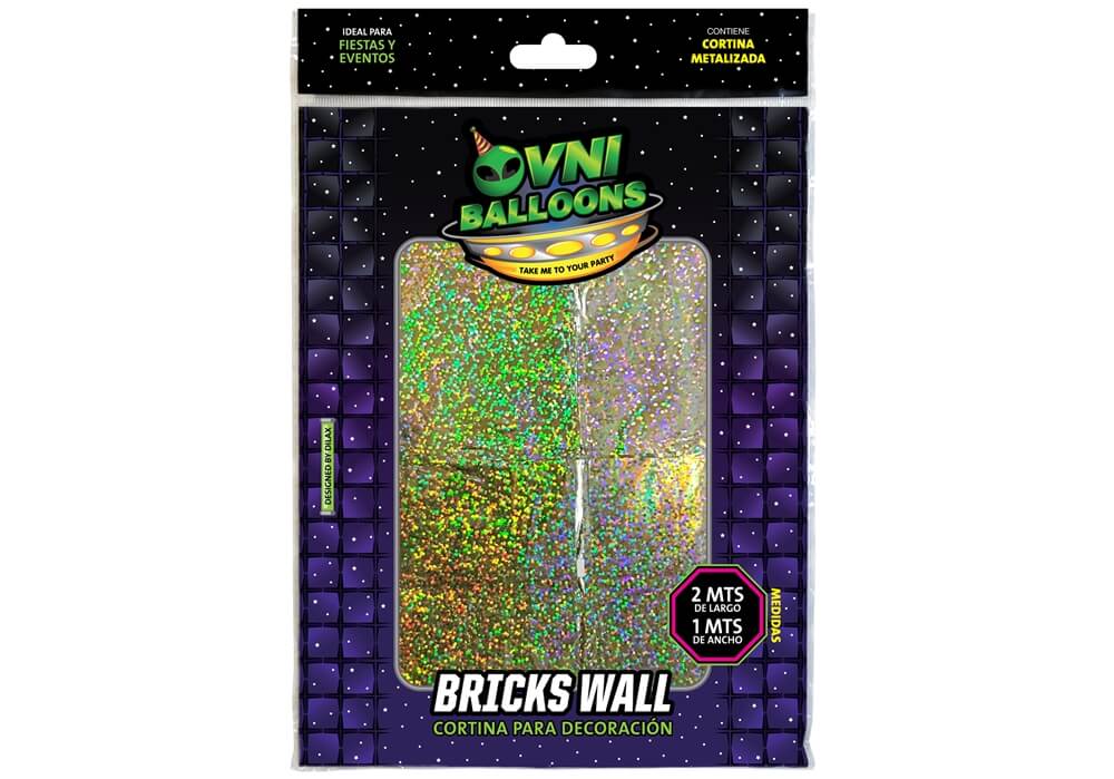 CORTINA DILAX BRICKS WALL DORADO