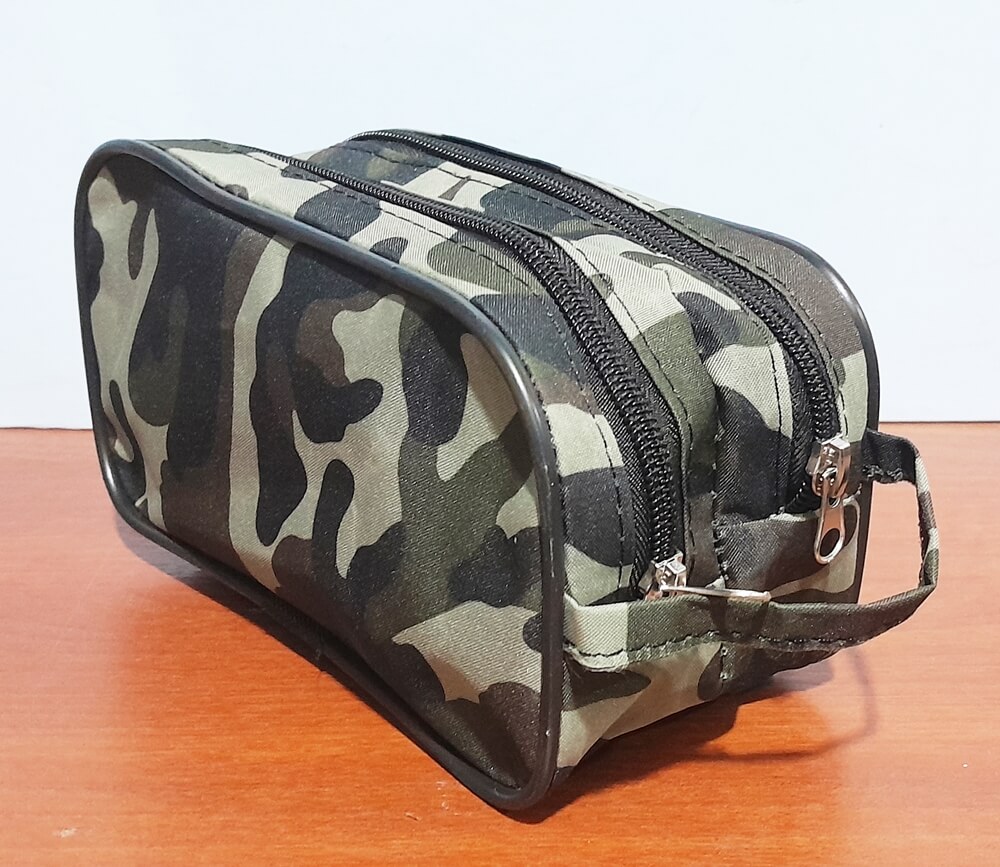 CARTUCHERA 2 CIERRES CAMUFLADO