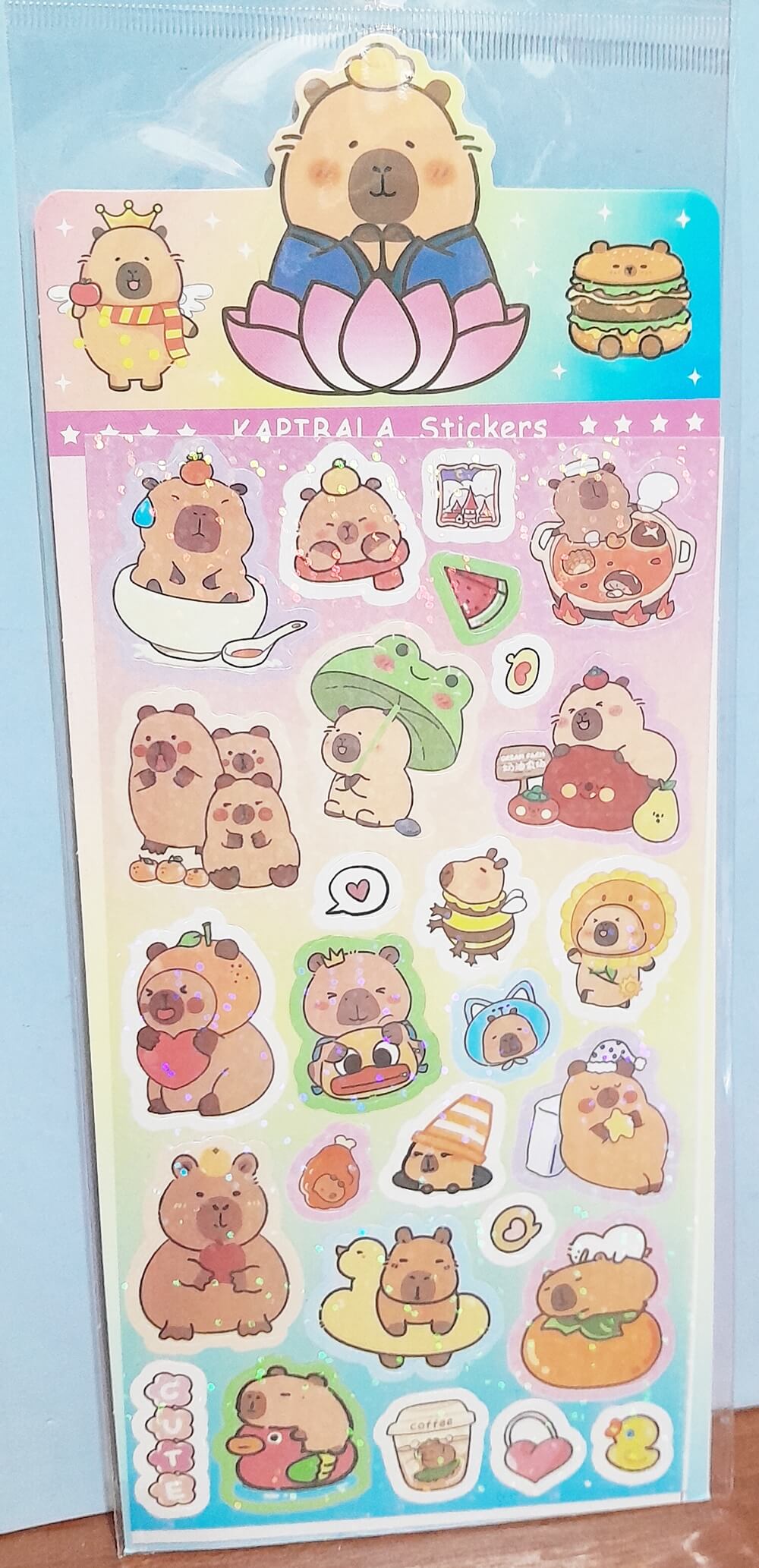 STICKERS HOLOGRAFICO CAPIBARA
