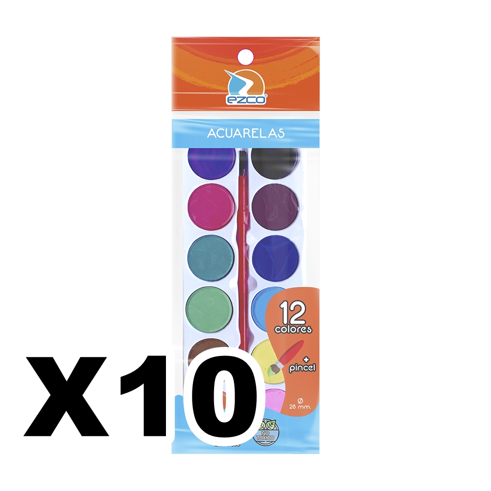 ACUARELA EZCO X12 - PACK DE 10
